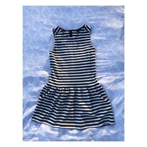 Forever 21 navy & white striped tank shift dress